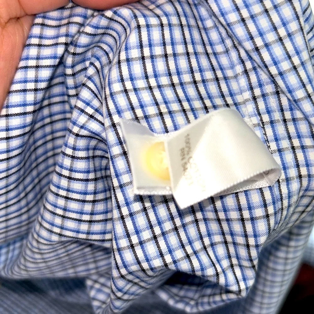 BANANA REPUBLIC 100% COTTON CLASSIC FIT NON IRON DRESS SHIRT men size 15,5 NWOT